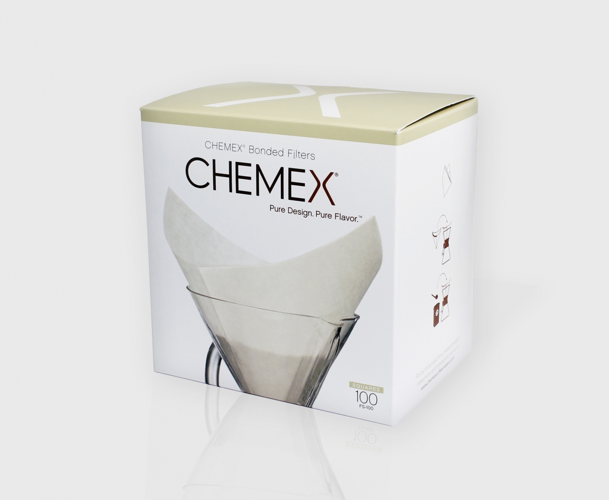 The Coffee Officina Chemex Paper Filters Square 6 cups
