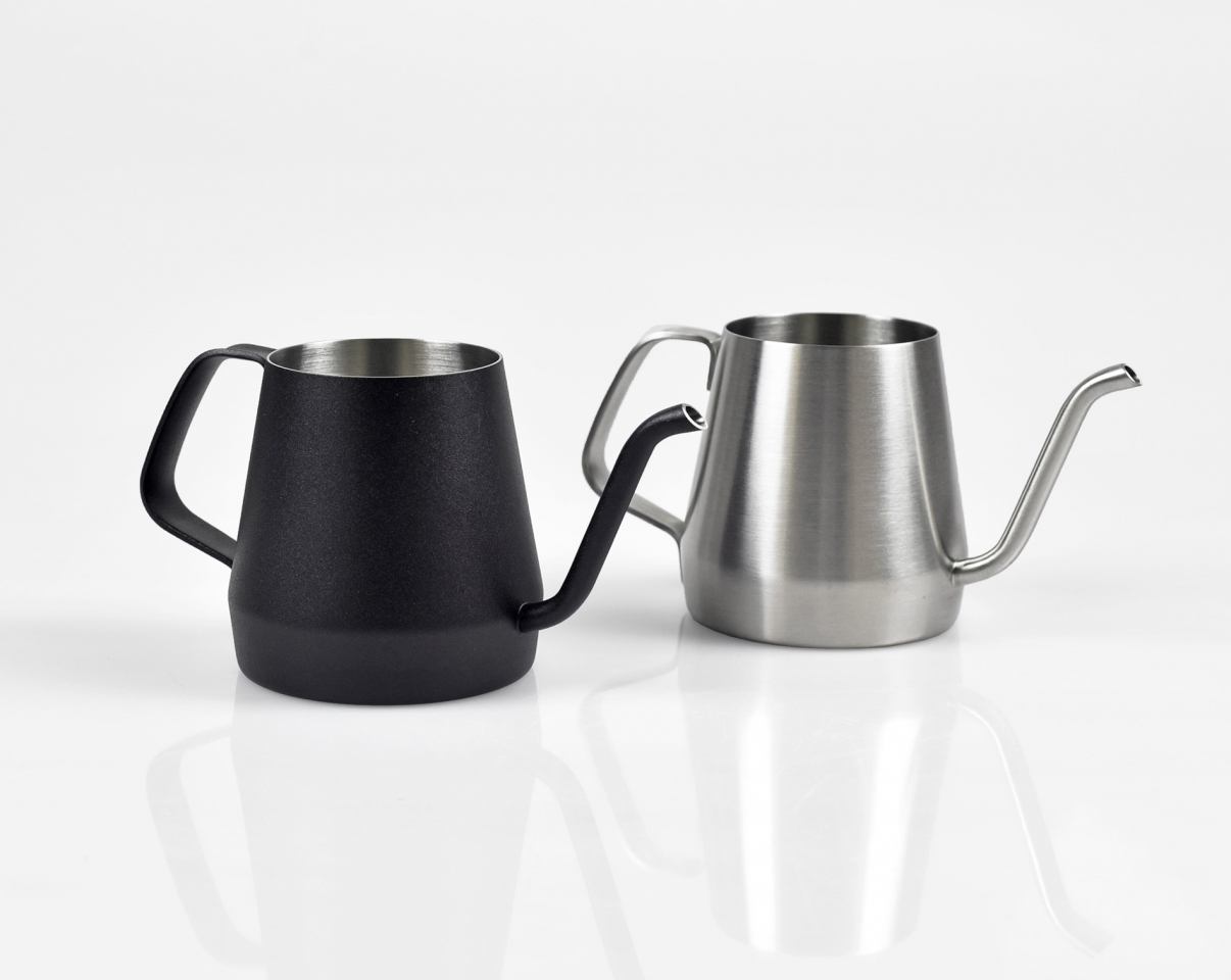 The Coffee Officina Kinto Pour Over Kettle 430ml Black and Stainless Steel