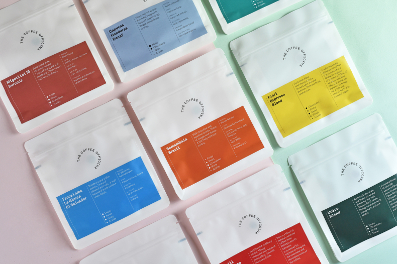 The Coffee Officina packaging